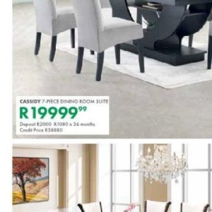 Dining room set at Beares