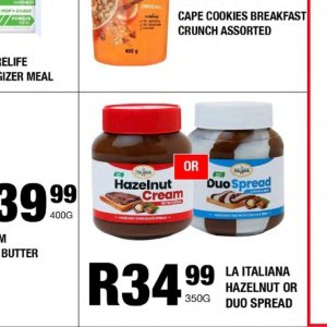 Hazelnut cream at Take n Pay