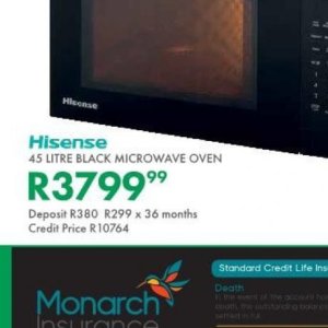 Microwave oven at Beares