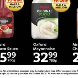Mayonnaise at Oxford freshmarket