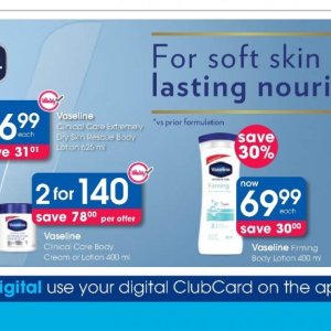 Body lotion at Clicks
