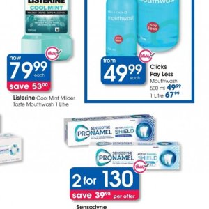 Mouthwash at Clicks