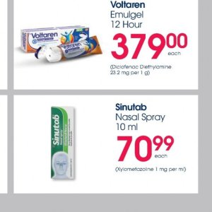 Nasal spray at Clicks