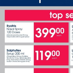 Nasal spray at Clicks
