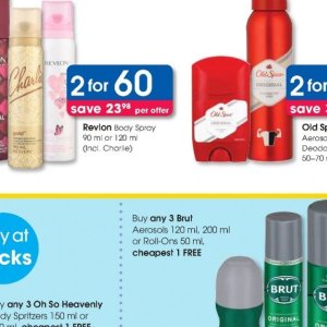 Body spray at Clicks