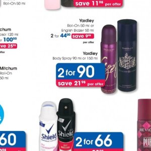 Body spray at Clicks