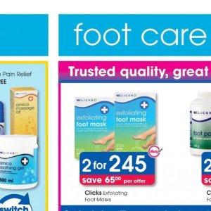 Shoe cushions at Clicks