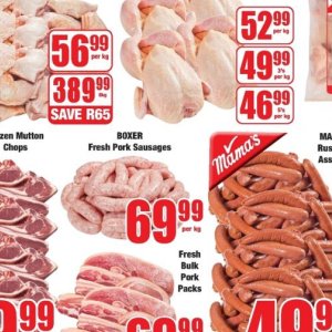 Sausages at Boxer Superstores