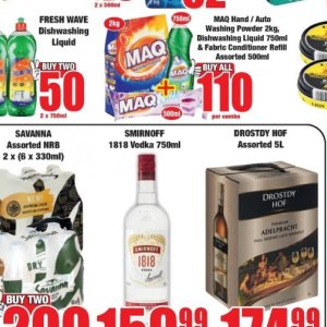 Vodka smirnoff  at Boxer Superstores