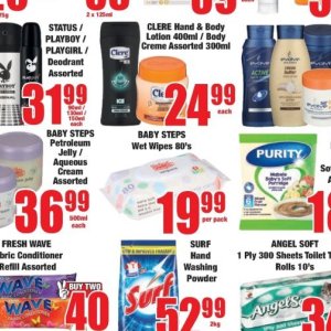 Wet wipes at Boxer Superstores
