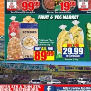 Tomatoes at Three Star Cash and Carry
