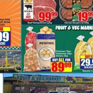 Potatoes at Three Star Cash and Carry
