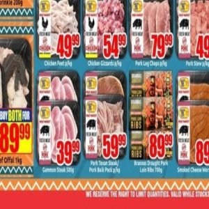 Pork at Three Star Cash and Carry