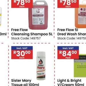 Shampoo at Africa Cash and Carry