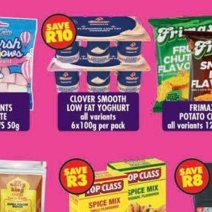 Yoghurt at Shoprite