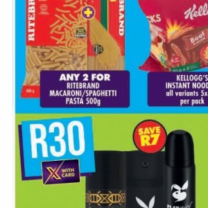 Pasta at Shoprite