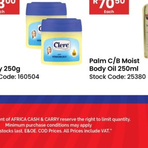 Petroleum jelly at Africa Cash and Carry