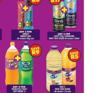 Juice cappy  at Shoprite