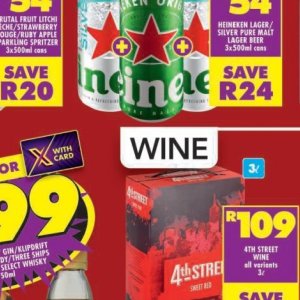 Wine at Shoprite