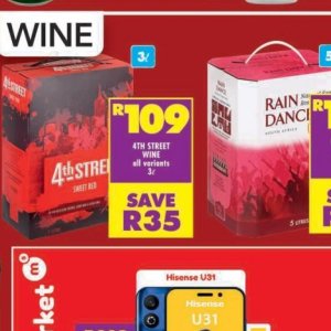 Wine at Shoprite