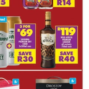 Liqueur at Shoprite