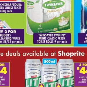 Toilet rolls at Shoprite