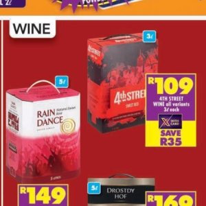 Wine at Shoprite