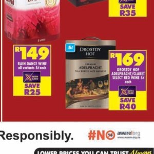 Wine at Shoprite