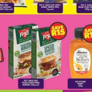 Spiced burgers at Shoprite