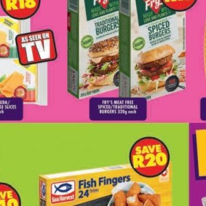 Spiced burgers at Shoprite