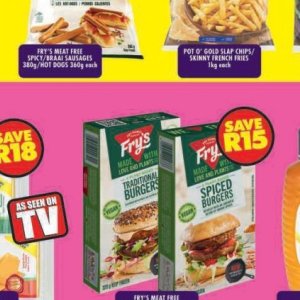 Burgers at Shoprite