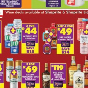 Beer at Shoprite