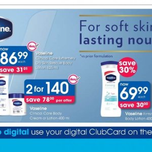 Body cream at Clicks