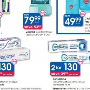 Mouthwash listerine  at Clicks