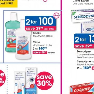 Mouthwash at Clicks