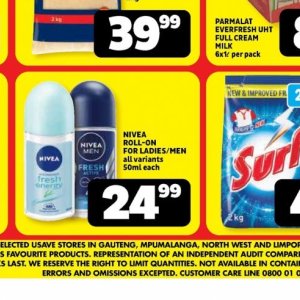 Roll-on nivea  at Usave