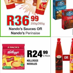 Sauces at Take n Pay