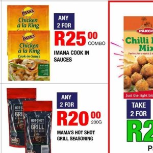 Sauces at Take n Pay