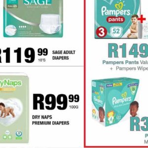 Diapers at Take n Pay