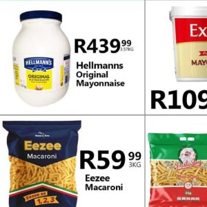 Mayonnaise at Take n Pay
