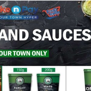 Sauces at Take n Pay