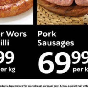 Sausages at Oxford freshmarket