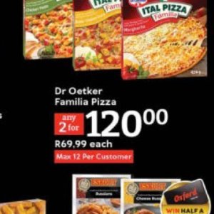 Pizza at Oxford freshmarket