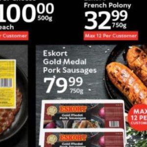 Sausages at Oxford freshmarket