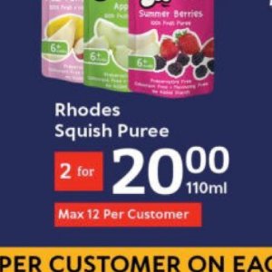 Purees at Oxford freshmarket