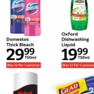 Bleach at Oxford freshmarket