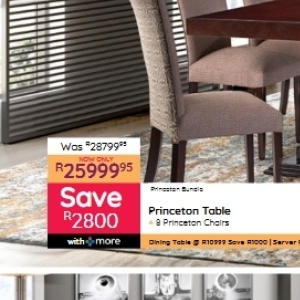 Table at Bradlows/Morkels