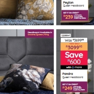 Headboard at Bradlows/Morkels
