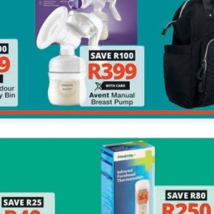 Breast pump at Checkers