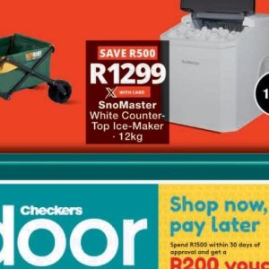 Ice maker at Checkers